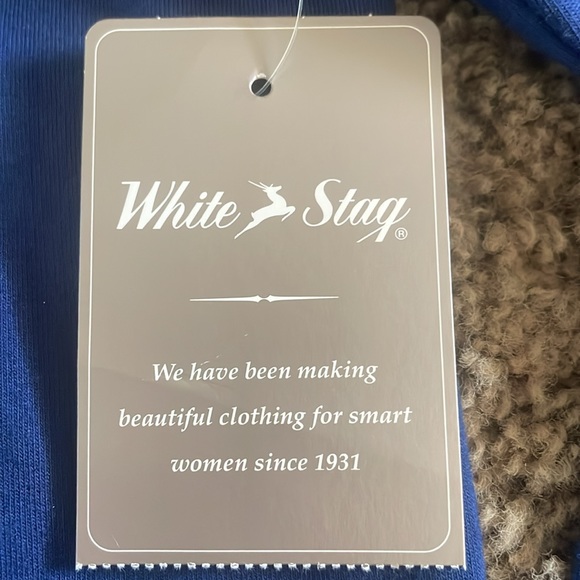 NWTs Ladies White Stag blue hooded jacket Sz Medium (8-10) - Picture 7 of 8